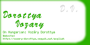 dorottya vozary business card
